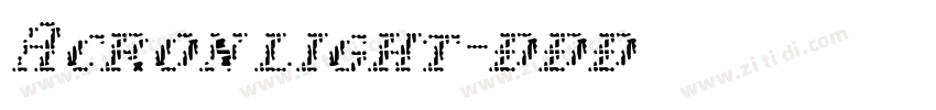 Acron light字体转换 Acron light字体转换